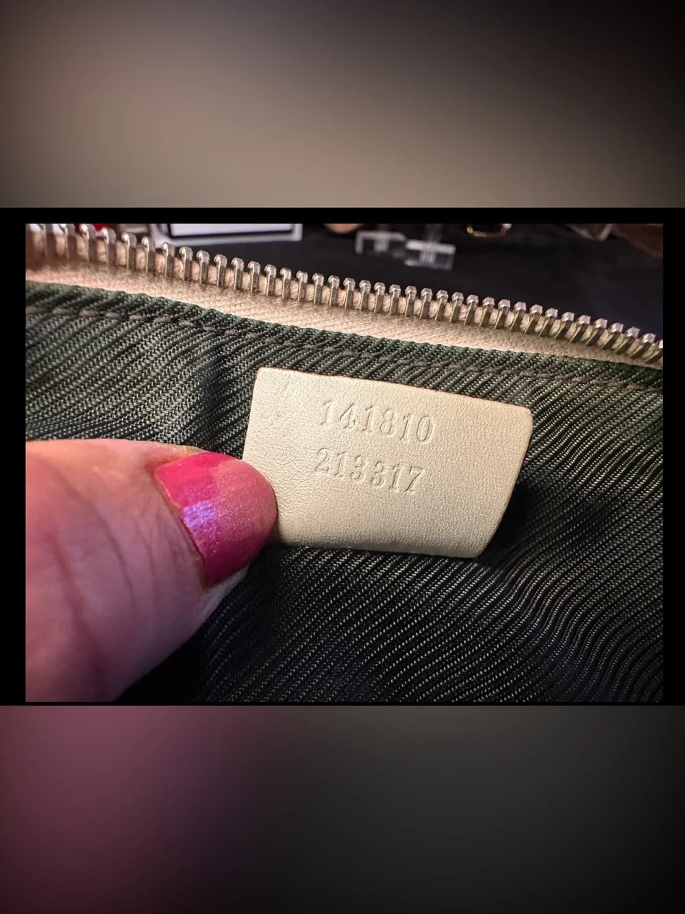 Guccissima Pale Pink GG Pouch Small Case Used